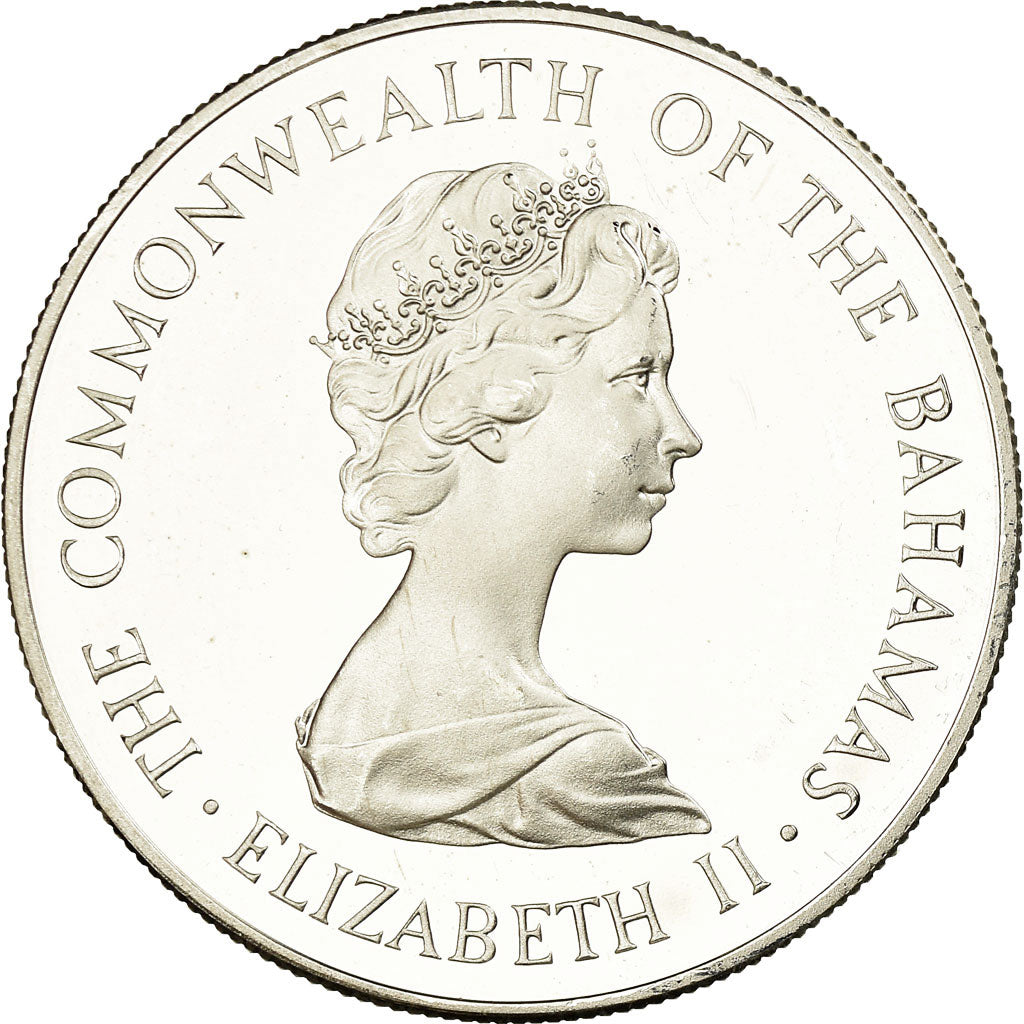 Coin, Bahamas, Elizabeth II, 10 Dollars, 1981, Franklin Mint, Proof, MS(63)