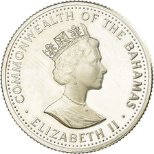 Coin, Bahamas, Elizabeth II, 10 Dollars, 1989, Franklin Mint, Proof, MS(63)