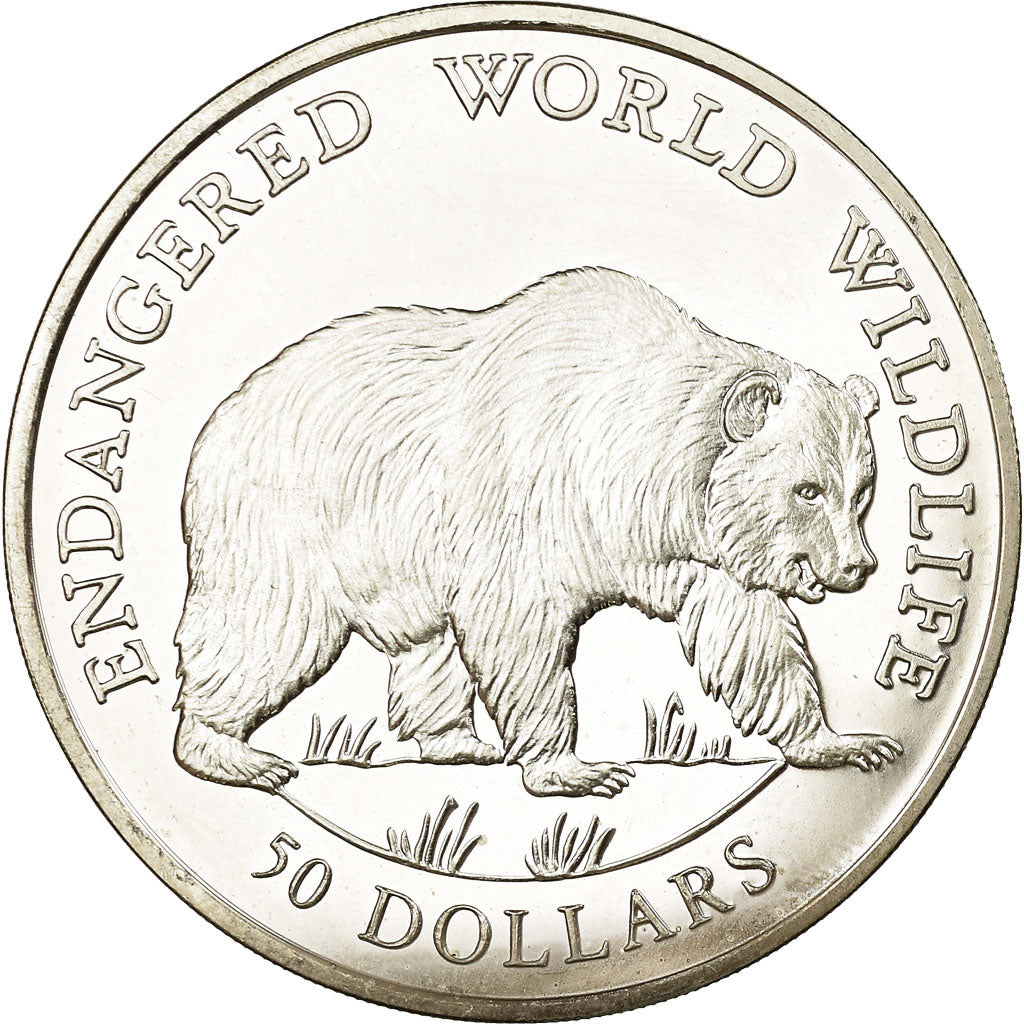 Coin, Cook Islands, Elizabeth II, 50 Dollars, 1990, Pobjoy Mint, Proof, MS(63)