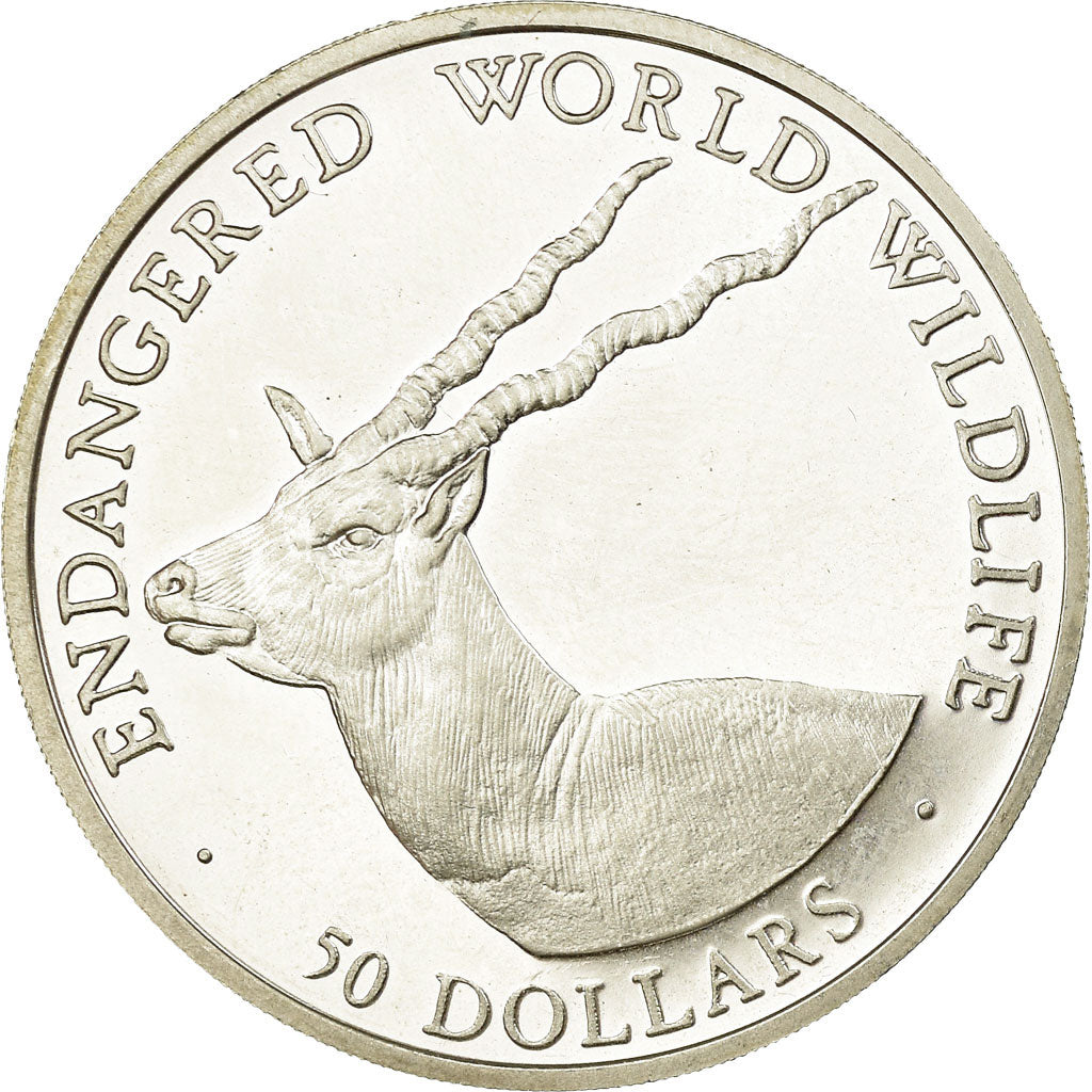 Coin, Cook Islands, Elizabeth II, 50 Dollars, 1990, Pobjoy Mint, Proof, MS(63)