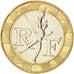 FRANCE, Génie, 10 Francs, 1999, KM #964.2, MS(60-62), Aluminum-Bronze, 23, G...