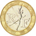 FRANCE, Génie, 10 Francs, 1999, KM #964.2, MS(60-62), Aluminum-Bronze, 23, G...