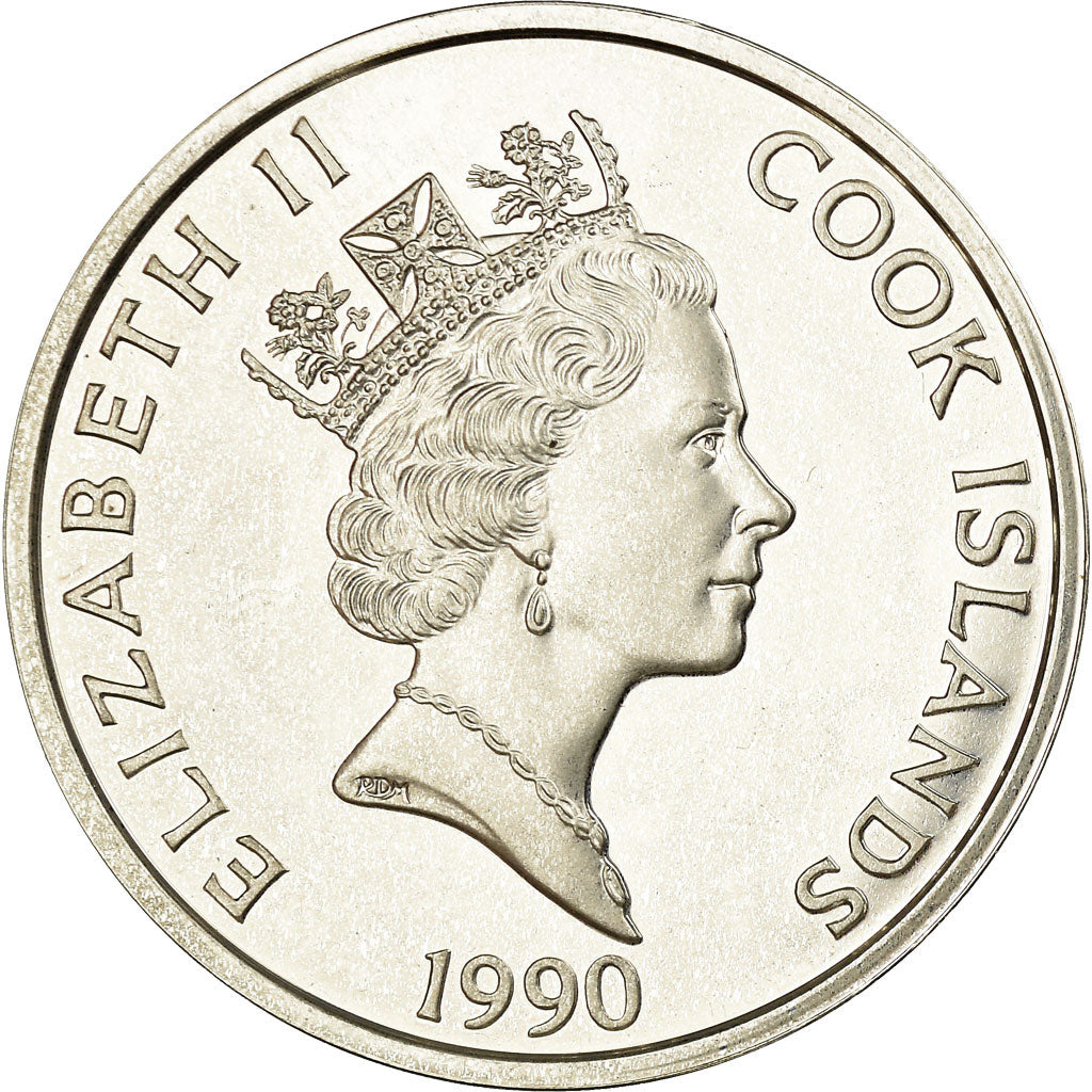 Coin, Cook Islands, Elizabeth II, 50 Dollars, 1990, Pobjoy Mint, Proof, MS(63)