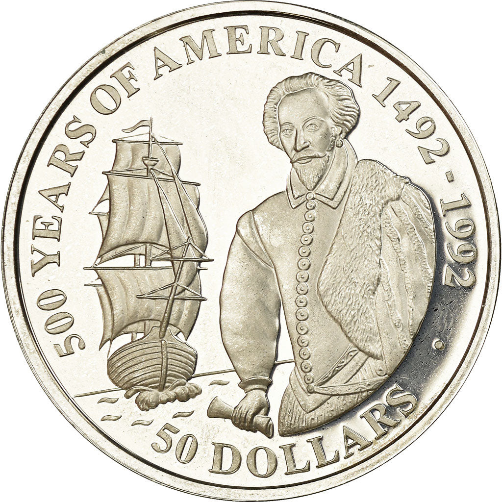 Coin, Cook Islands, Elizabeth II, 50 Dollars, 1990, Pobjoy Mint, Proof, MS(63)