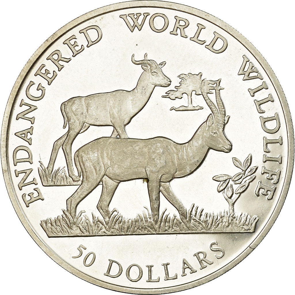 Coin, Cook Islands, Elizabeth II, 50 Dollars, 1990, Pobjoy Mint, Proof, MS(63)