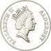 Moeda, Alderney, Elizabeth II, 2 Pounds, 1990, Proof, MS(63), Prata, KM:13a