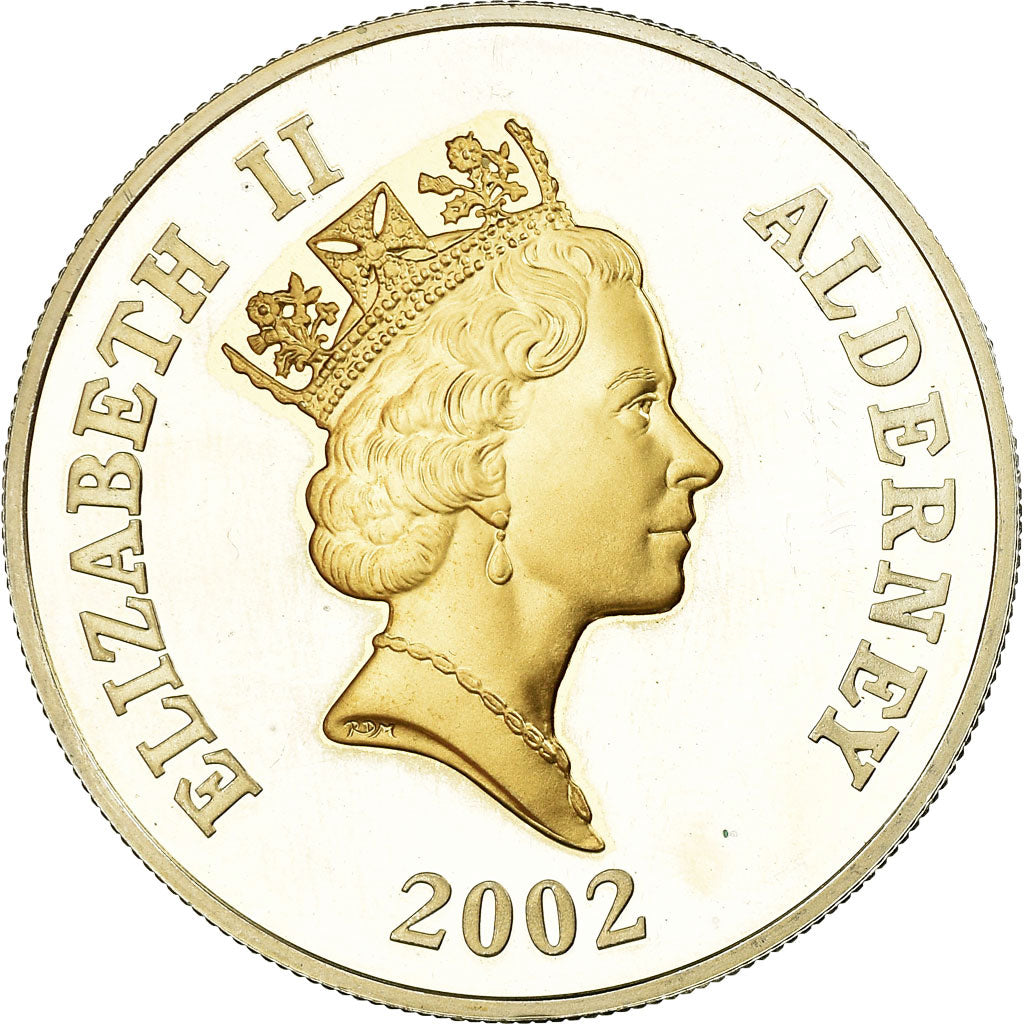 Monnaie, Alderney, Elizabeth II, 5 Pounds, 2002, British Royal Mint, Proof, SPL