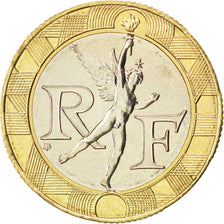 FRANCE, Génie, 10 Francs, 2000, KM #964.2, MS(63), Aluminum-Bronze, 23, Gadoury