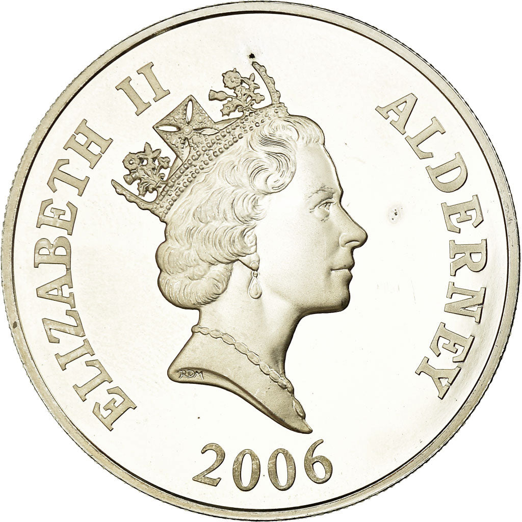 Coin, Alderney, Elizabeth II, 5 Pounds, 2006, British Royal Mint, Proof, MS(63)