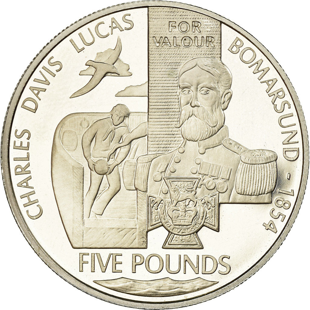 Coin, Alderney, Elizabeth II, 5 Pounds, 2006, British Royal Mint, Proof, MS(63)