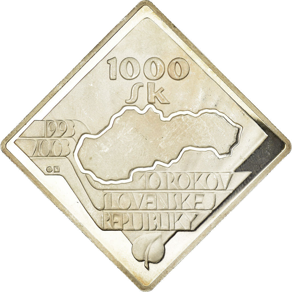 Coin, Slovakia, 1000 Korun, 2003, Kremnica, Proof, MS(63), Silver, KM:63