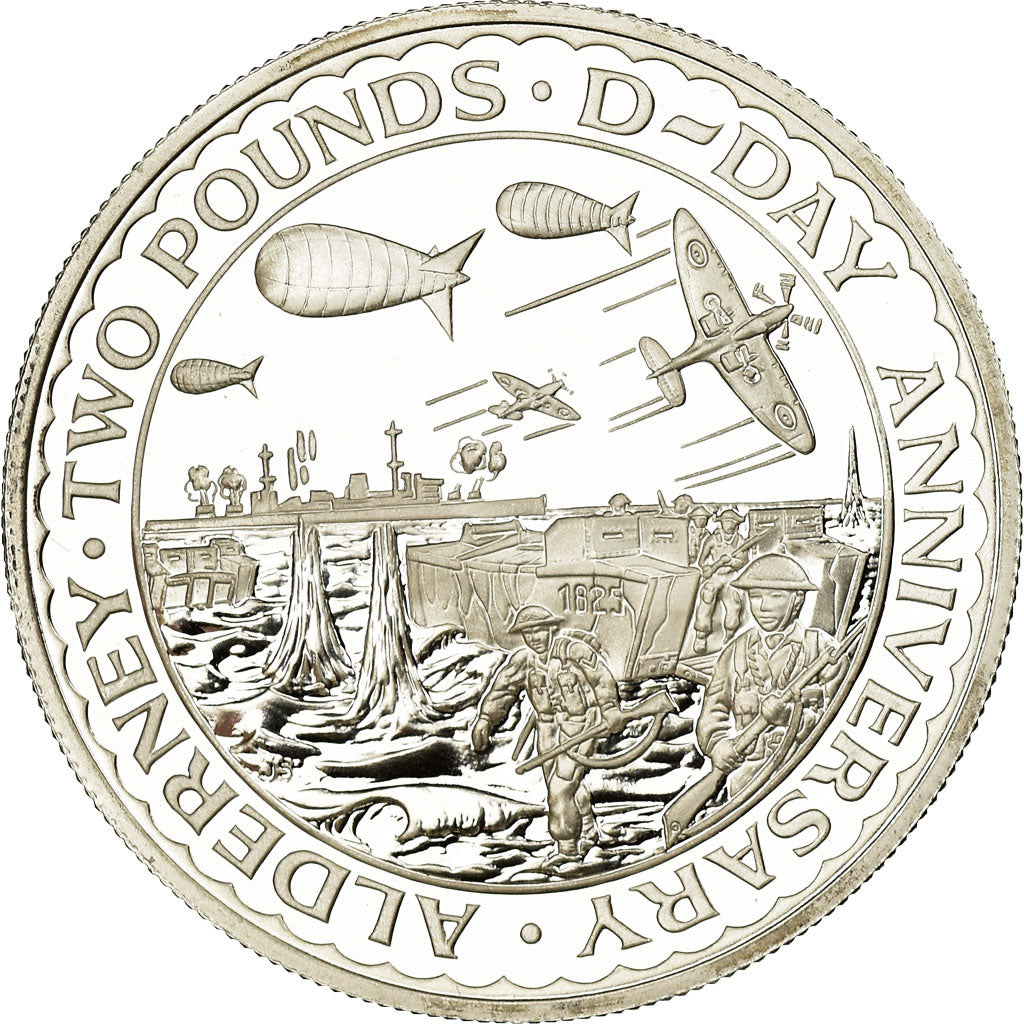 Coin, Alderney, Elizabeth II, 2 Pounds, 1994, Proof, MS(63), Silver, KM:7a
