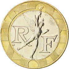FRANCE, Génie, 10 Francs, 2001, KM #964.2, MS(63), Aluminum-Bronze, 23, Gadoury 