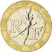 FRANCE, Génie, 10 Francs, 2001, KM #964.2, MS(63), Aluminum-Bronze, 23, Gadoury 