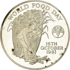 Moneda, Mauricio, 10 Rupees, 1981, Proof, SC, Plata, KM:48