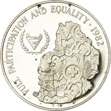 Moneda, Mauricio, 25 Rupees, 1982, Proof, SC, Plata, KM:49