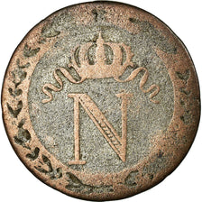Moneda, Francia, Napoléon I, 10 Centimes, 1809, Lille, BC+, Vellón, KM:676.9