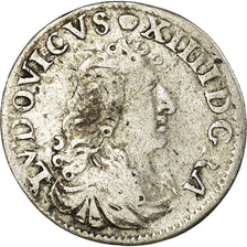 Coin, France, Louis XIV, 4 Sols dits « des Traitants », 4 Sols, 1676, Lyon