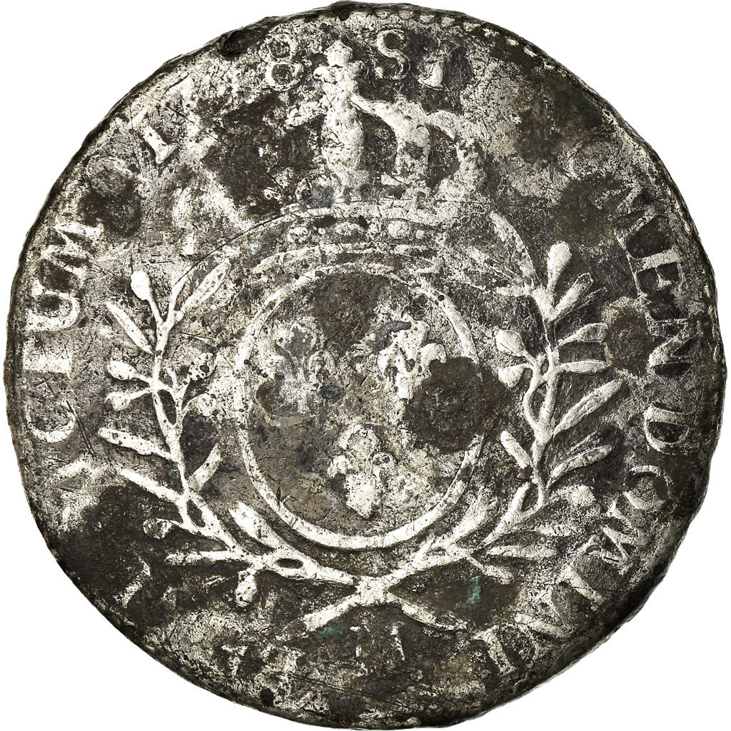 Moneta, Francja, Louis XV, 1/2 Écu aux branches d'olivier, 1/2 ECU, 44 Sols