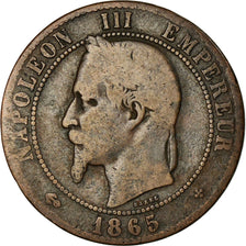 Coin, France, Napoleon III, Napoléon III, 10 Centimes, 1865, Strasbourg