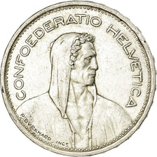 Coin, Switzerland, 5 Francs, 1954, Bern, EF(40-45), Silver, KM:40