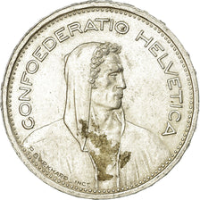 Coin, Switzerland, 5 Francs, 1954, Bern, AU(55-58), Silver, KM:40
