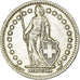 Coin, Switzerland, 2 Francs, 1947, Bern, EF(40-45), Silver, KM:21