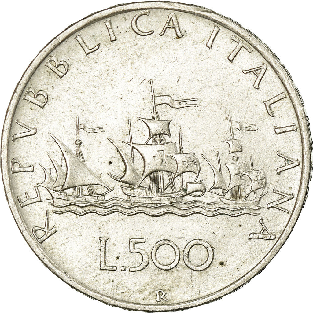 Coin, Italy, 500 Lire, 1960, Rome, AU(55-58), Silver, KM:98