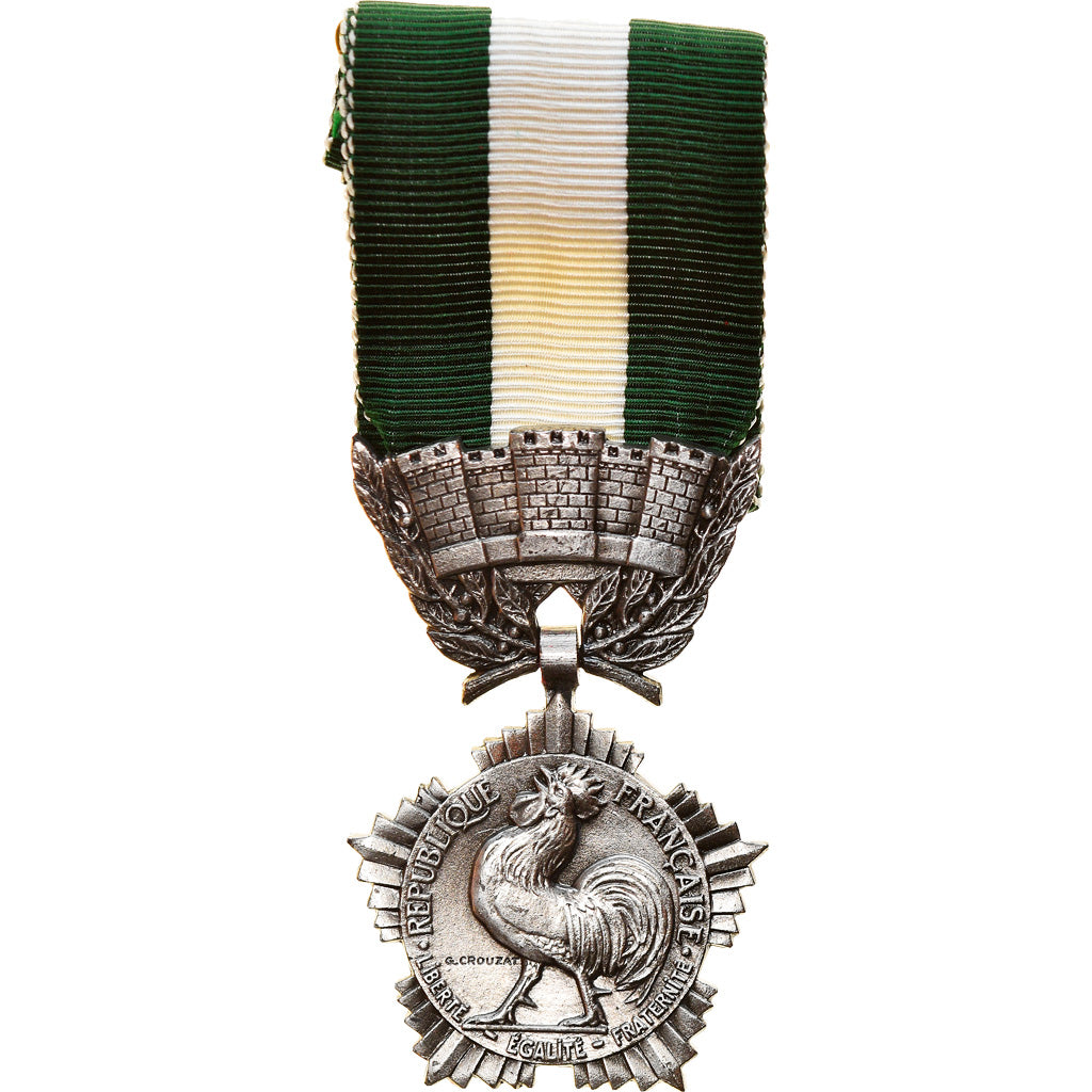 France, Collectivités locales, Medal, Uncirculated, Crouzat, Silvered bronze