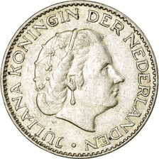 Coin, Netherlands, Juliana, Gulden, 1955, AU(50-53), Silver, KM:184