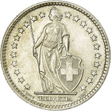 Coin, Switzerland, 2 Francs, 1961, Bern, AU(55-58), Silver, KM:21