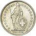 Coin, Switzerland, 2 Francs, 1961, Bern, AU(55-58), Silver, KM:21