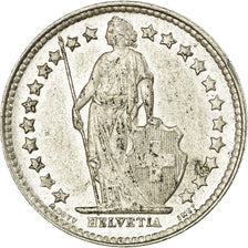 Coin, Switzerland, 1/2 Franc, 1952, Bern, AU(55-58), Silver, KM:23