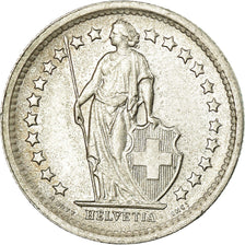 Coin, Switzerland, 1/2 Franc, 1966, Bern, MS(60-62), Silver, KM:23