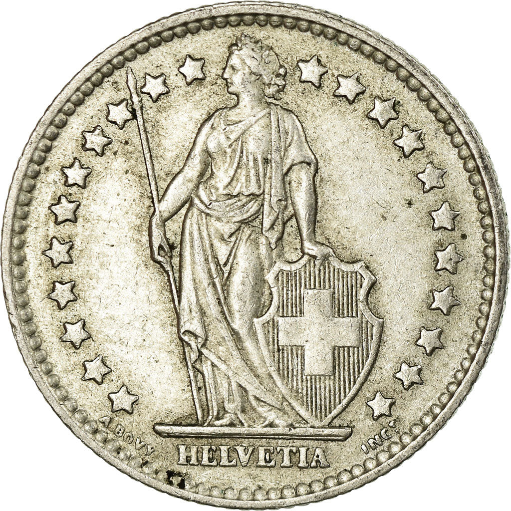 Coin, Switzerland, Franc, 1956, Bern, AU(50-53), Silver, KM:24