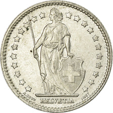 Coin, Switzerland, Franc, 1958, Bern, MS(60-62), Silver, KM:24