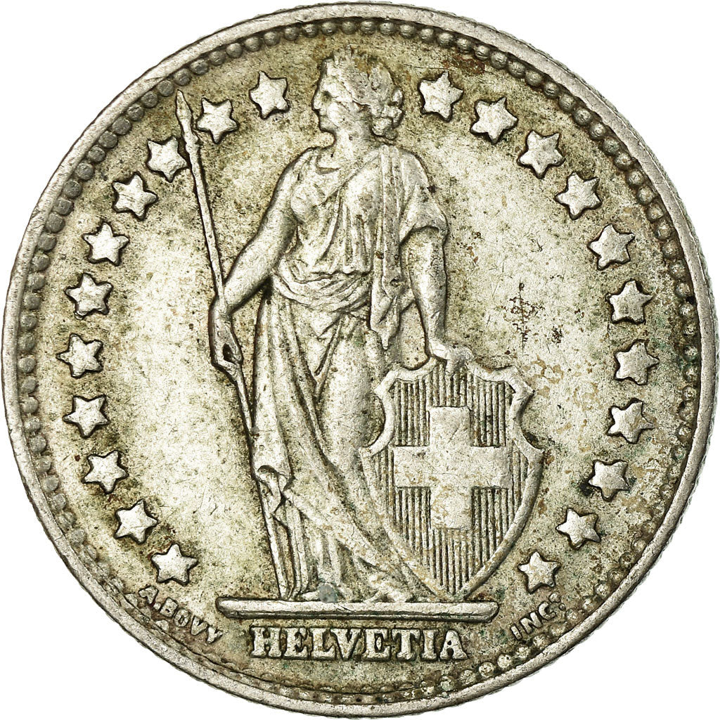 Coin, Switzerland, Franc, 1959, Bern, AU(50-53), Silver, KM:24