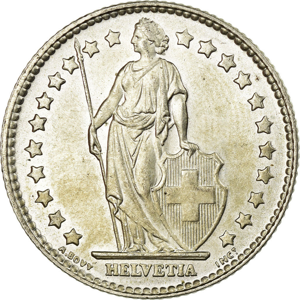 Coin, Switzerland, Franc, 1961, MS(63), Silver, KM:24