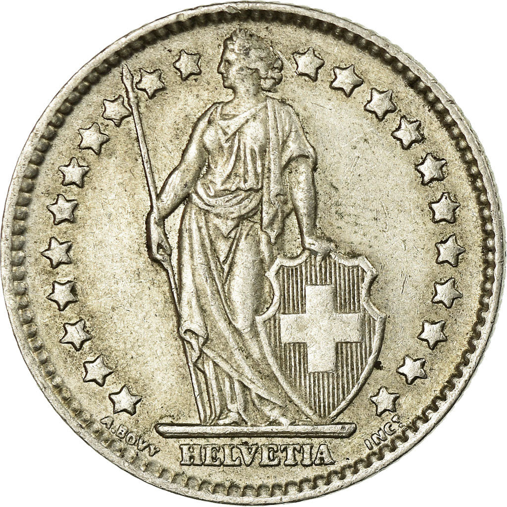 Coin, Switzerland, Franc, 1963, Bern, AU(50-53), Silver, KM:24