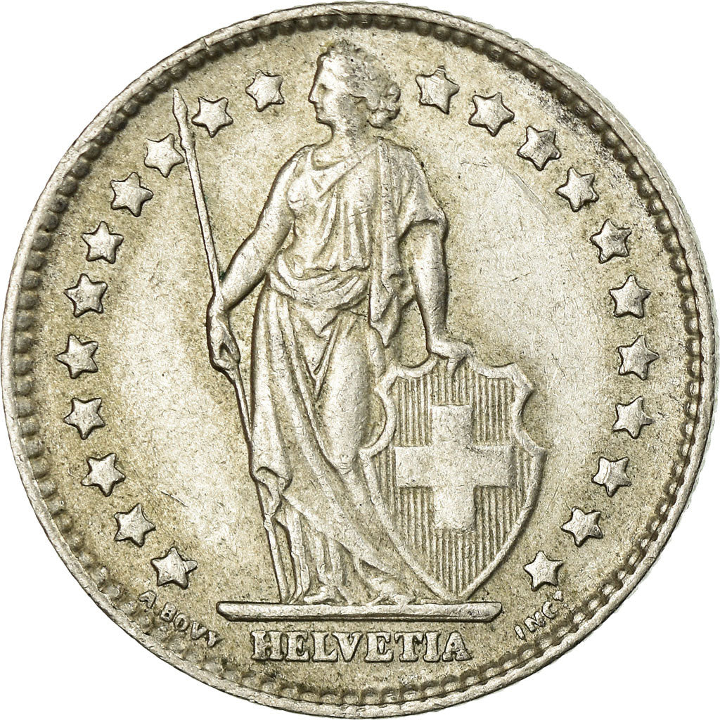 Coin, Switzerland, Franc, 1964, Bern, AU(50-53), Silver, KM:24