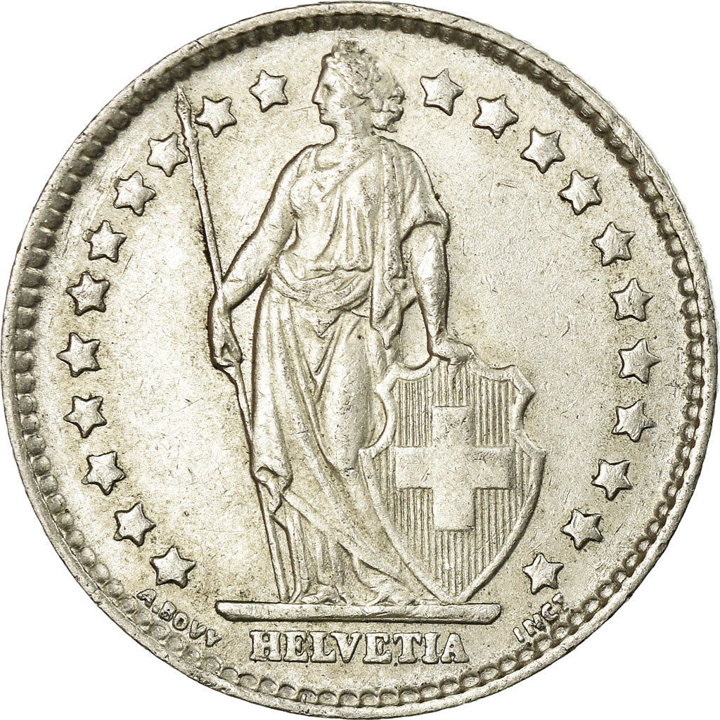 Coin, Switzerland, Franc, 1964, Bern, AU(55-58), Silver, KM:24
