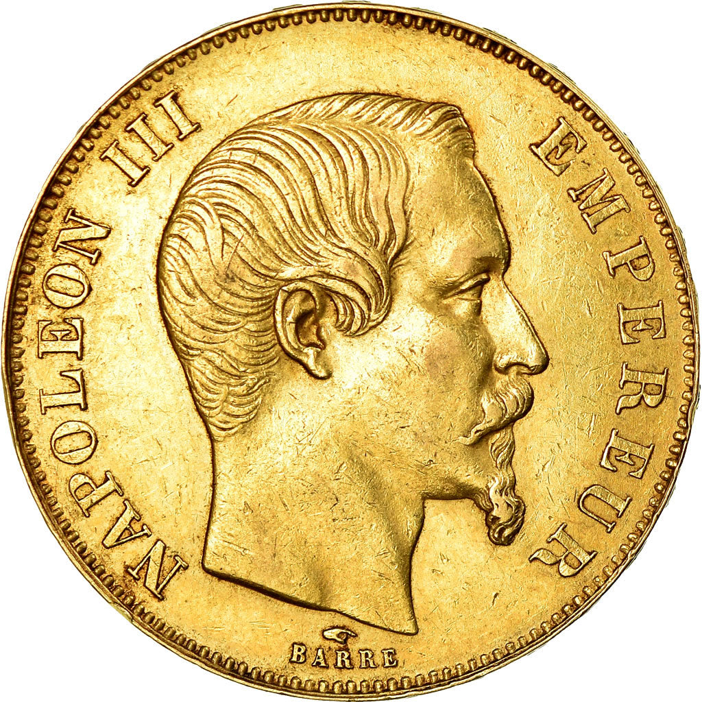 Moeda, França, Napoleon III, Napoléon III, 50 Francs, 1857, Paris, AU(50-53)