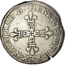 Moneda, ESTADOS FRANCESES, Béarn, 1/4 Écu de Béarn, 1/4 Ecu, 1589, Pau, MBC