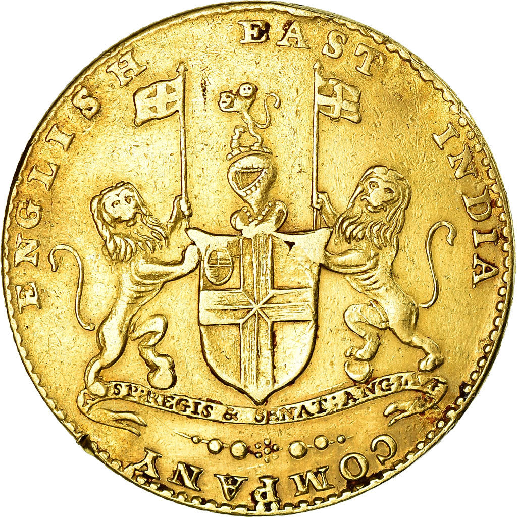 Moneta, INDIA - BRITANNICA, MADRAS PRESIDENCY, Mohur, 1819, Madras, BB, Oro