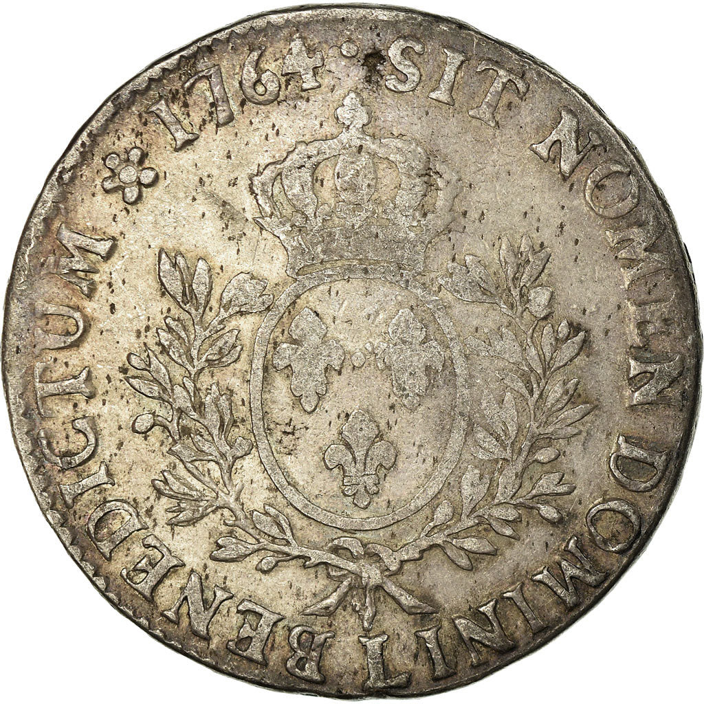 Moneta, Francia, Louis XV, Écu au bandeau, Ecu, 1764, Bayonne, MB+, Argento