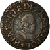 Coin, France, Henri III, Denier Tournois, 1578, Paris, EF(40-45), Copper