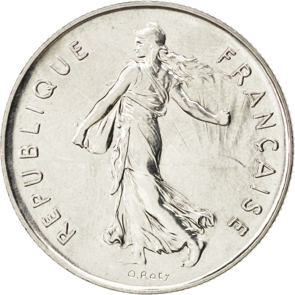 FRANCE, Semeuse, 5 Francs, 1982, Paris, KM #926a.1, MS(63), Nickel Clad...