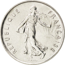 FRANCE, Semeuse, 5 Francs, 1982, Paris, KM #926a.1, MS(63), Nickel Clad...