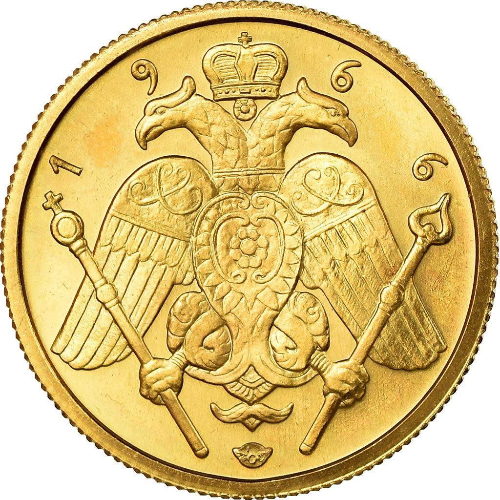 Moneta, Cipro, 1/2 Sovereign, 1966, Proof, SPL+, Oro, KM:M3