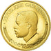 Coin, Gabon, Albert Bernard Bongo, 1000 Francs, 1969, Proof, MS(64), Gold, KM:6